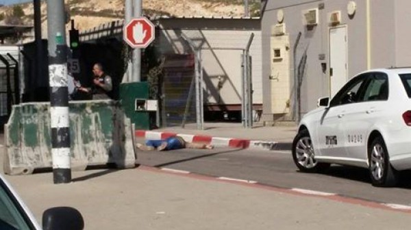 بالصور..الاحتلال يعدم شاب بزعم تنفيذ عملية طعن على حاجز "النعمان" بين القدس وبيت لحم