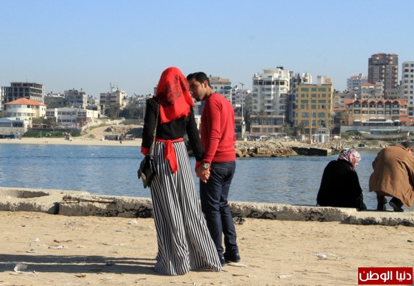عيد الحب في غزة
