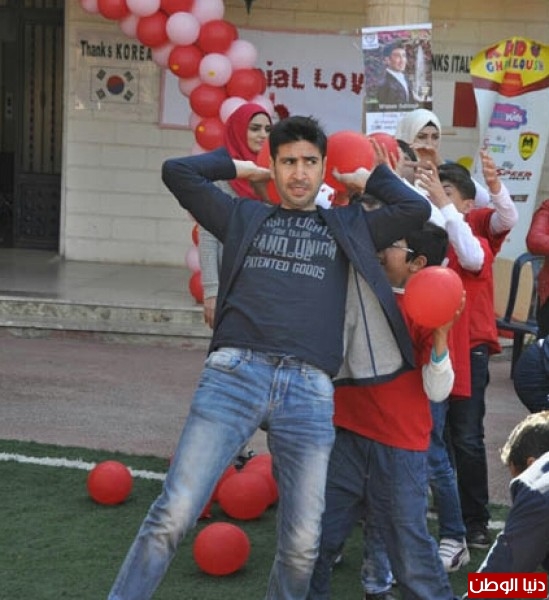 وسام صباغ يشارك طلاب جمعية الحنان بعيد المحبة