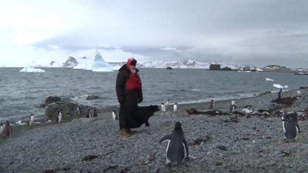 البطريرك كيريل في القطب الجنوبي (فيديو)