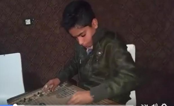 المعجزه الطفل عازف القانون محمود كحيل من غزه