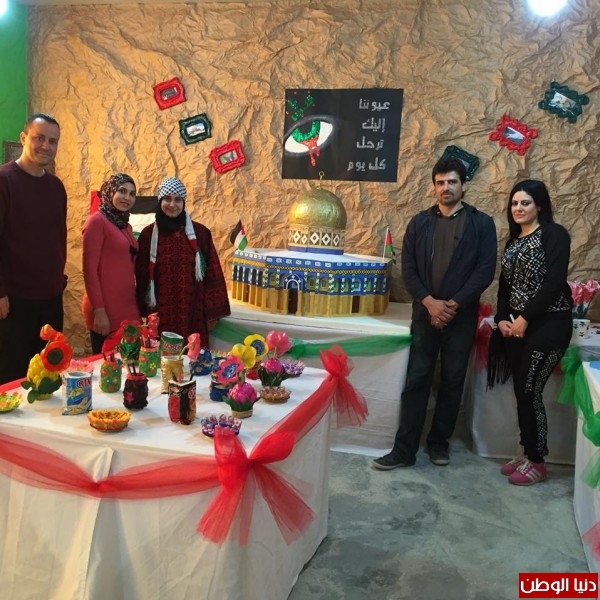 ثانوية الأيمان بالتعاون مع جمعية زيتونه تقيم معرضا تراثيا بعنوان " كي لا ننسى"
