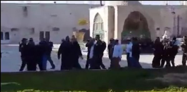 فيديو..مستوطنون يقتحمون باحات المسجد الاقصى بحماية من قوات الاحتلال وسط تكبيرات المرابطين