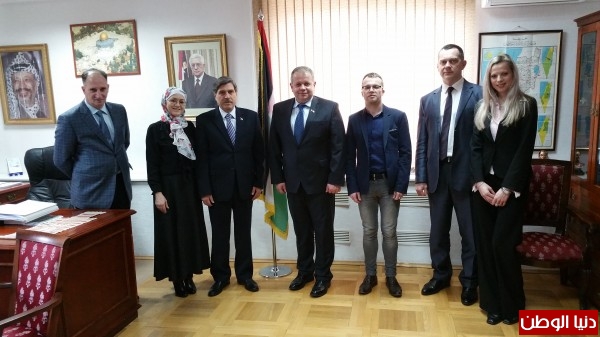 رئيس جمعية الصداقة الفلسطينية البيلاروسية يزور سفارة دولة فلسطين