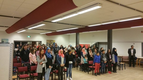 جماهير حاشدة في مدينة لاندكسرونا تشارك في احتفال الذكرى 47 لانطلاقة الجبهة الديمقراطية