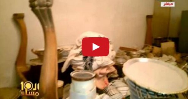 شاهد بالفيديو..منزل عباس العقاد مهدد بالانهيار