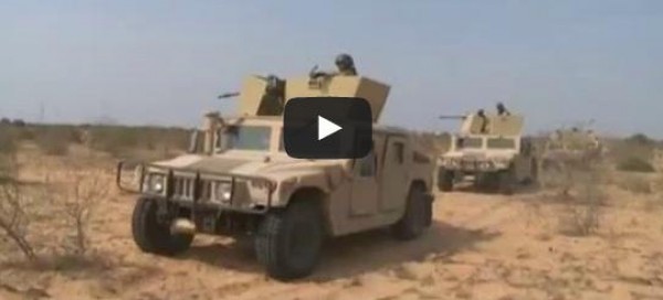 الجيش المصري ينشر فيديو لعملية مداهمة للعناصر الإرهابية فى سيناء