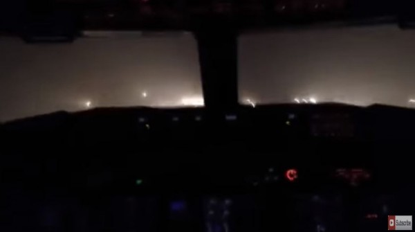 هبوط مرعب أثناء الطيران