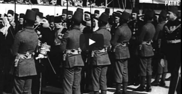 مشاهد نادرة لزيارة الملك عبدالعزيز آل سعود لمصر عام 1946