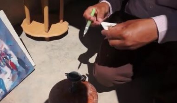 الرسم بالنار