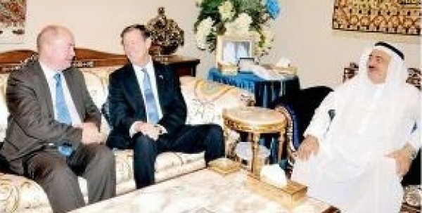 الشيخ عبد الخالق سعيد يقيم حفل عشاء على شرف رئيس وفد الاتحاد الاوروبي بالمملكة السعودية