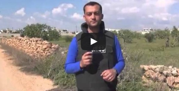 حظة إصابة مراسل قناة "أورينت" في مدينة حلب