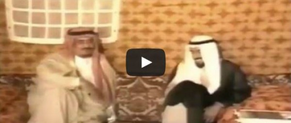 فيديو نادر يجمع الملك فهد بالأمير الراحل الشيخ جابر الأحمد