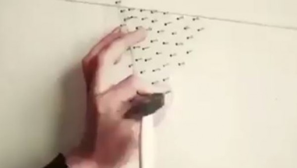 شاهد في 30 ثانية كيف ستكون النتيجة النهائية للوحة مرسومة بالمسامير