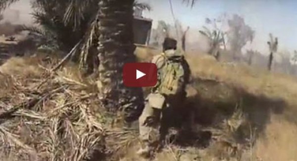 بالفيديو: داعشي يصور لحظة مقتله