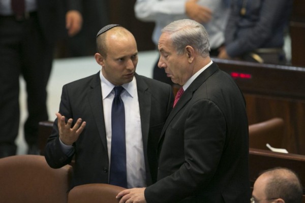 "البيت اليهودي" يهدد نتنياهو بالانسحاب من الحكومة
