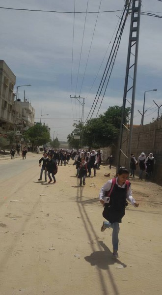 اخلاء مدارس شرق غزة : إسرائيل تستهدف بمدفعيتها مواقع للمقاومة شرق غزة ورفح