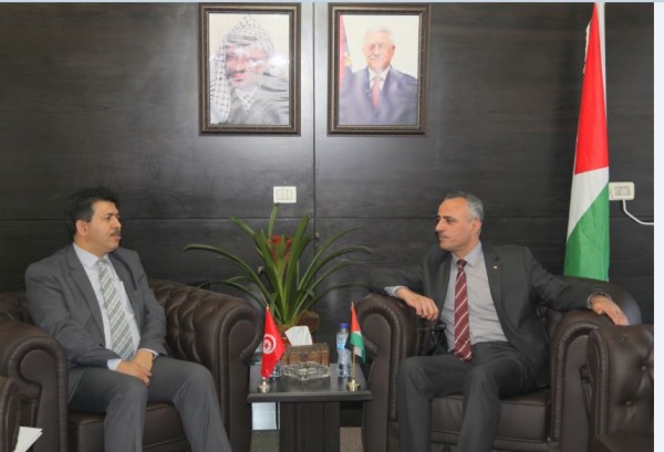 وزير العدل يبحث مع السفير التونسي سبل التعاون المشترك