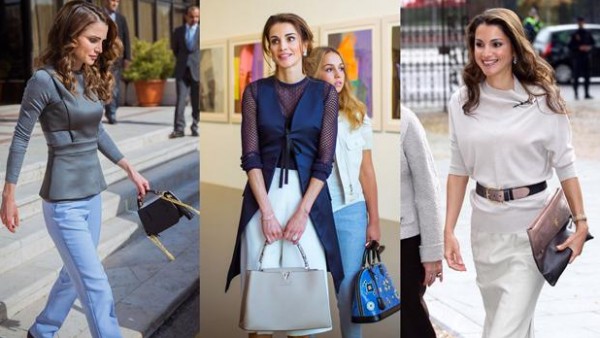 بالصور .. أجمل ١٠ حقائب للملكة رانيا ... لا تفوتك