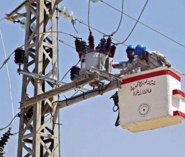 كهرباء غزة : عودة احد الخطوط المصرية المغذية لمحافظة رفح للعمل