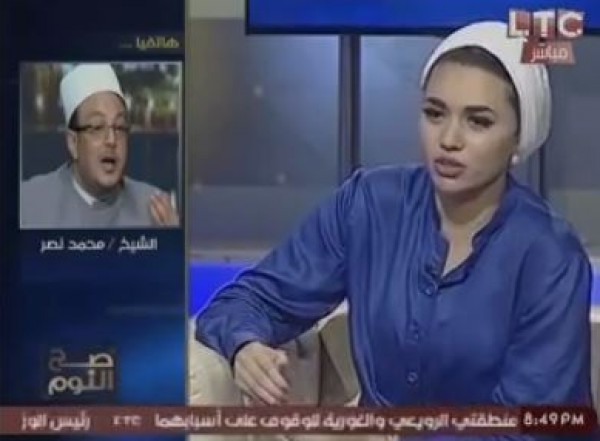 "خناقه" على الهواء بين الشيخ ميزو ومتسابقات جمال المحجبات