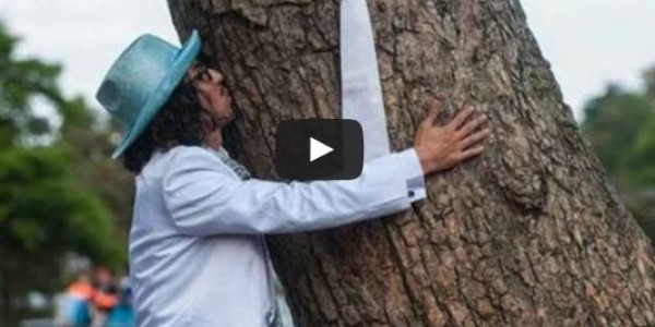 ممثل من بيرو يتزوج شجرة للمرة الثامنة
