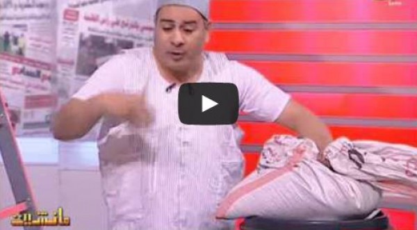 جابر القرموطي يظهر بـ"ملابس داخلية" على الهواء