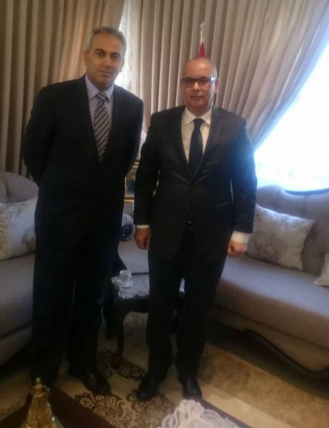 د. محمود صلاح الدين يلتقي السفير المغربي لدى دولة فلسطين