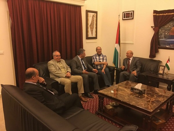السفير الفلسطيني في لبنان اشرف دبور يستقبل خالد حمد جورج رشماوي
