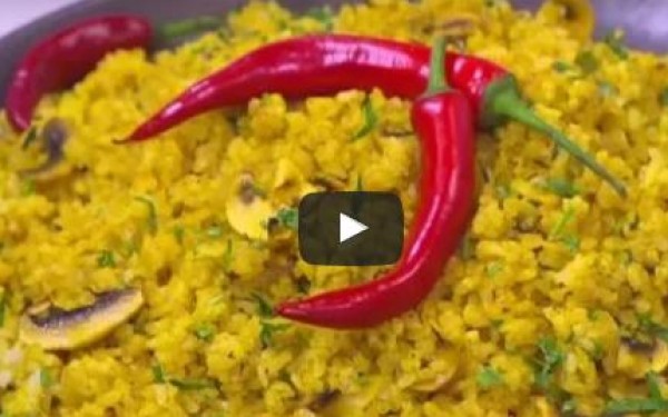 طريقة عمل ارز بالكاري والمشروم