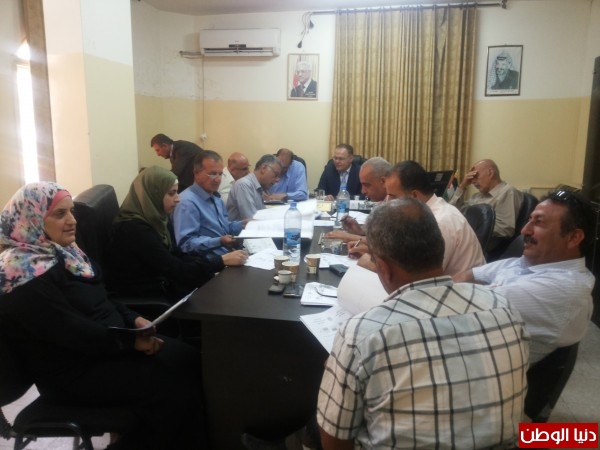اللجنة الإقليمية للتخطيط والبناء في محافظة جنين تعقد جلستها رقم (16 /2016)