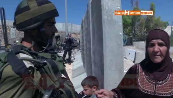 حوار قوي بين مسنة فلسطينية وجندي إسرائيلي