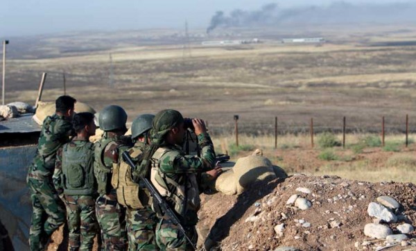 جنود من التحالف بقيادة أمريكا على الخط الأمامي في هجوم جديد للأكراد في العراق