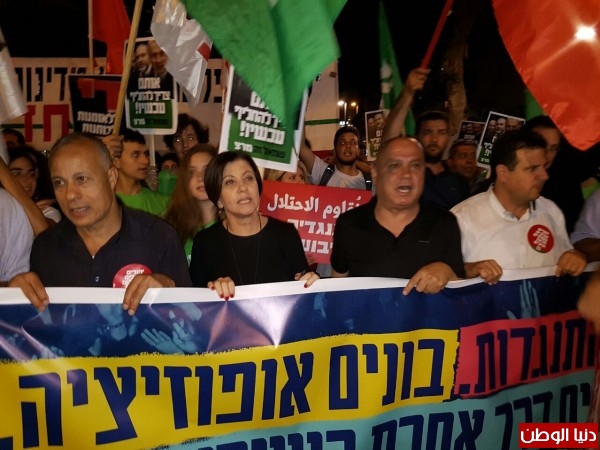 النائب فريج يشارك في مظاهرة"بناء المعارضة والطريق الآخر لإسرائيل