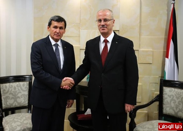 الحمد الله يبحث مع نائب رئيس الوزراء وزير خارجية تركمانستان سبل التعاون المشترك