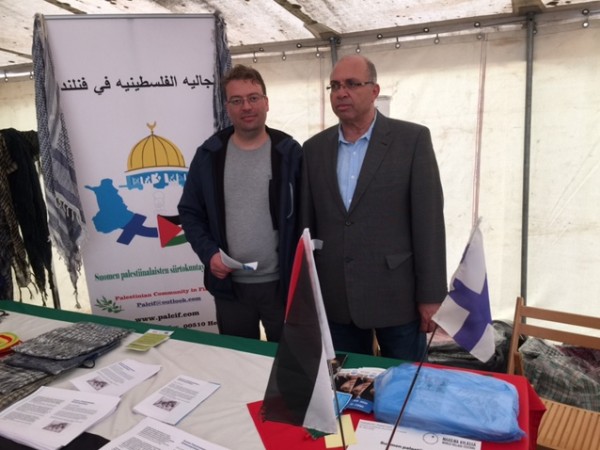 الجالية الفلسطينية في فنلندا تشارك في مهرجان القرية العالمية