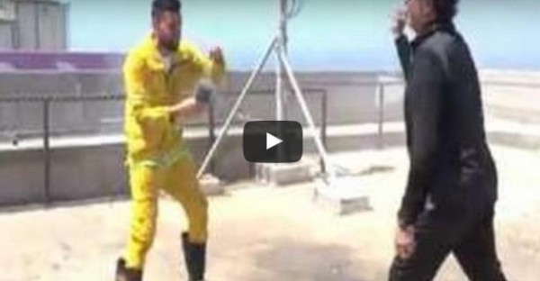 شاهد: علقة ساخنة من راغب علامة لرامز جلال