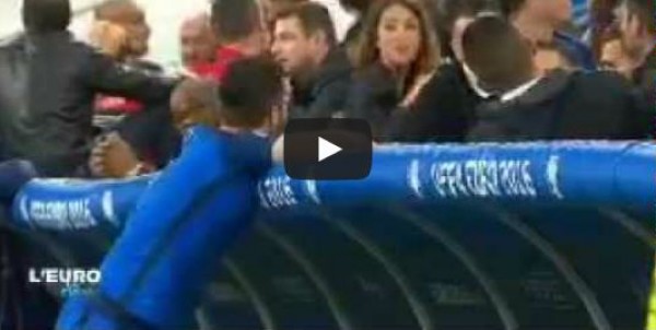 شاهد..جيرو يداعب صديقة زميله في منتخب فرنسا