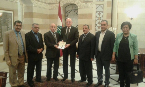 الجبهة الديمقراطية تلتقي رئيس الحكومة اللبناني تمام سلام فيصل