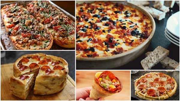 طريقة عمل البيتزا بـ ٢١ وصفة مختلفة وشهية