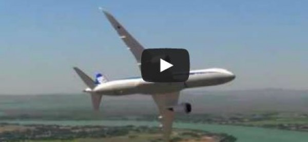 شاهد طائرة ركاب تقلع بزاوية عموديه