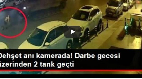 لحظات مرعبة عاشها شاب تركي بعد عبور دبابتين من فوقه (فيديو)