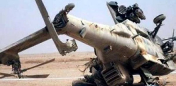 سقوط مروحية عسكرية سعودية في اليمن