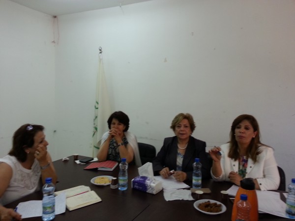 الامانة العامة للاتحاد العام للمرأة الفلسطينية تعقد لقاء مع رئيسات وعضوات الهيئات الادارية لفروع الاتحاد