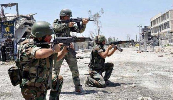 الجيش السوري يدمر مقرا لداعش في درعا البلد