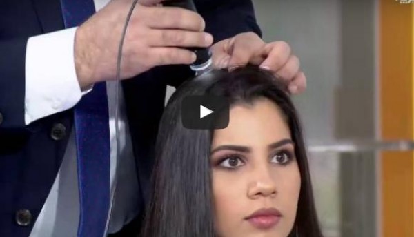 بالفيديو: تشخيص الشعر واحتياجاته عن طريق جهاز جديد