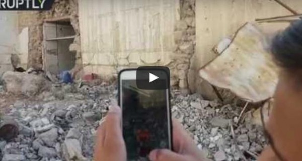 بالفيديو: اطفال حلب يلعبون "بوكيمون غو" بين اطلال الحرب