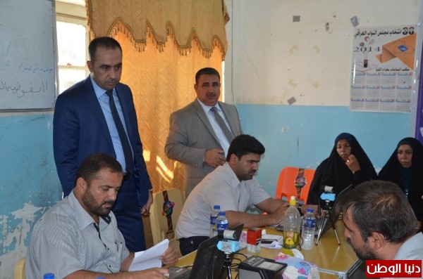 نائب رئيس مجلس المفوضين يتفقد مراكز تحديث سجل الناخبين في اطراف بغداد