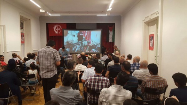 أنصار الجبهة الشعبية بالنمسا يحيون ذكرى استشهاد أبوعلي مصطفى