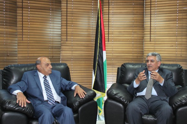 رئيس مجلس القضاء الأعلى يلتقي قاضي المحكمة الدستورية العليا الأردنية